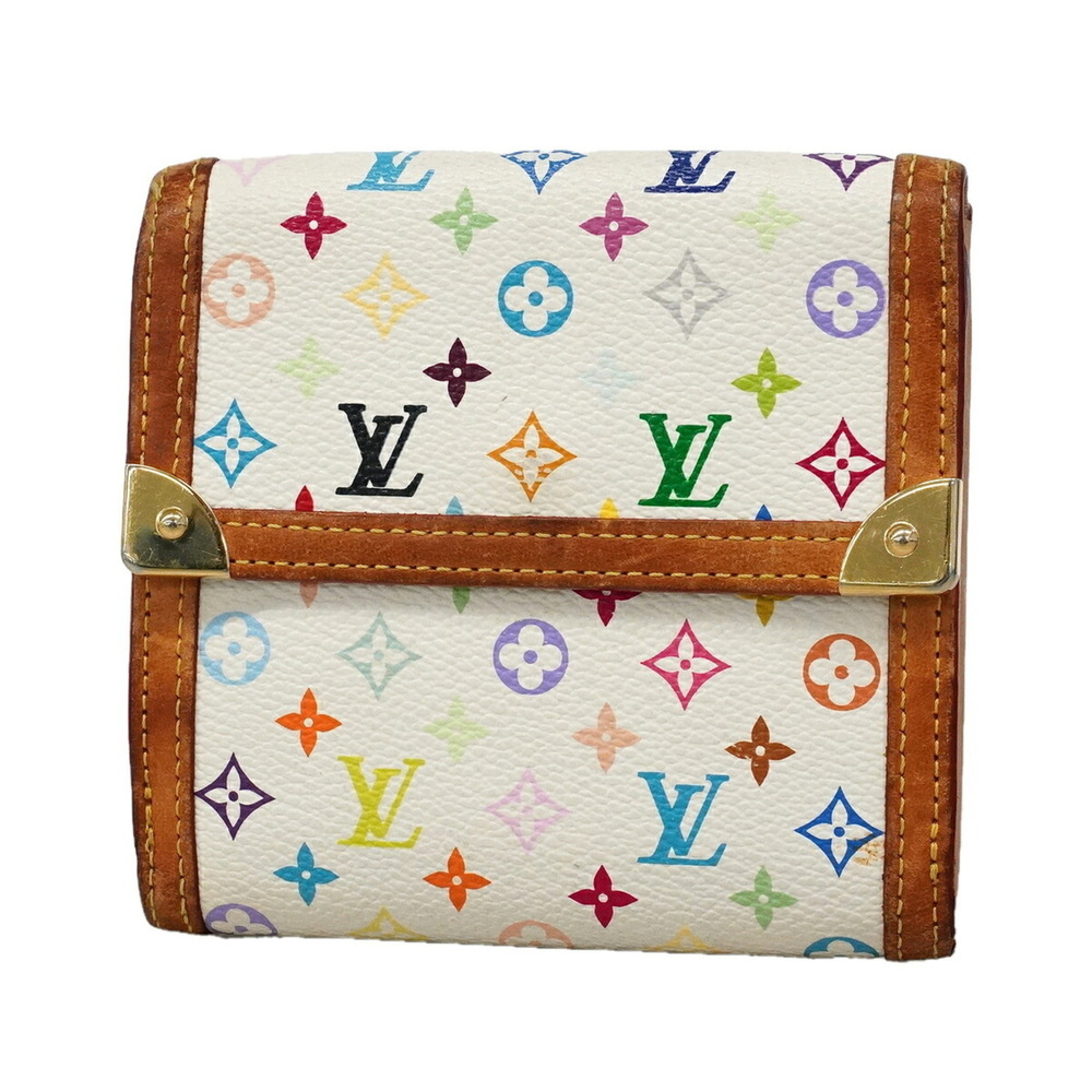 Louis Vuitton Tri-fold Wallet Monogram Multicolor Portemonnaie Billet Carte C...
